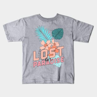 Lost In Paradise Floral Kids T-Shirt